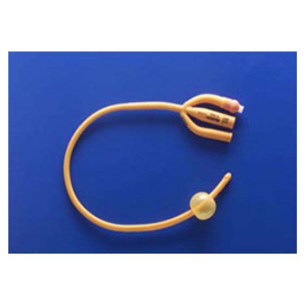 Catheter Foley Gold 22Fr 30cc Straight Tip Silicone Coated 3-Way 16